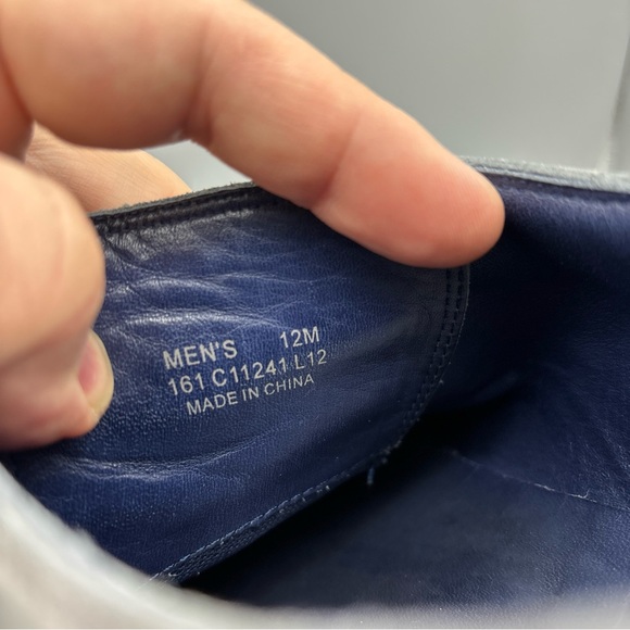 Cole Haan Derby Men's Size 12 M Gray Suede Yellow Soles Casual Shoes (Stains) - Picture 14 of 14